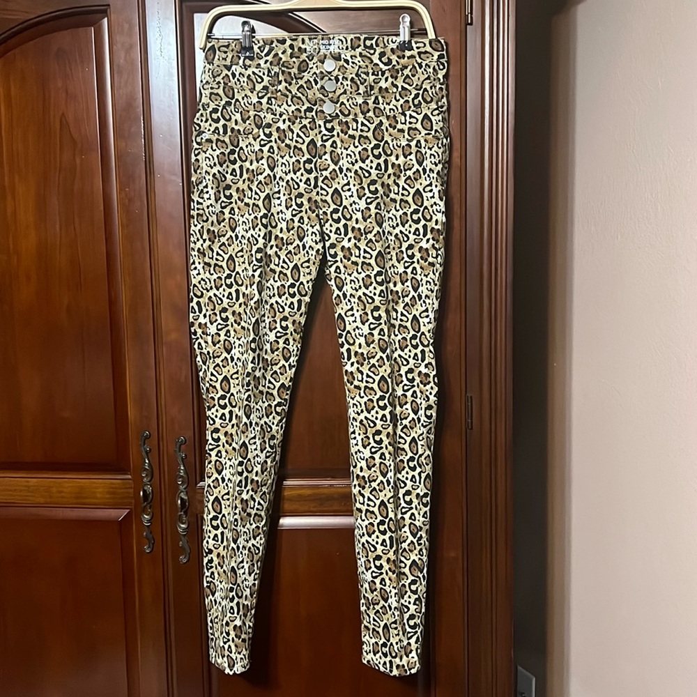 NOBO cheetah print mid rise skinny pants Size 11
